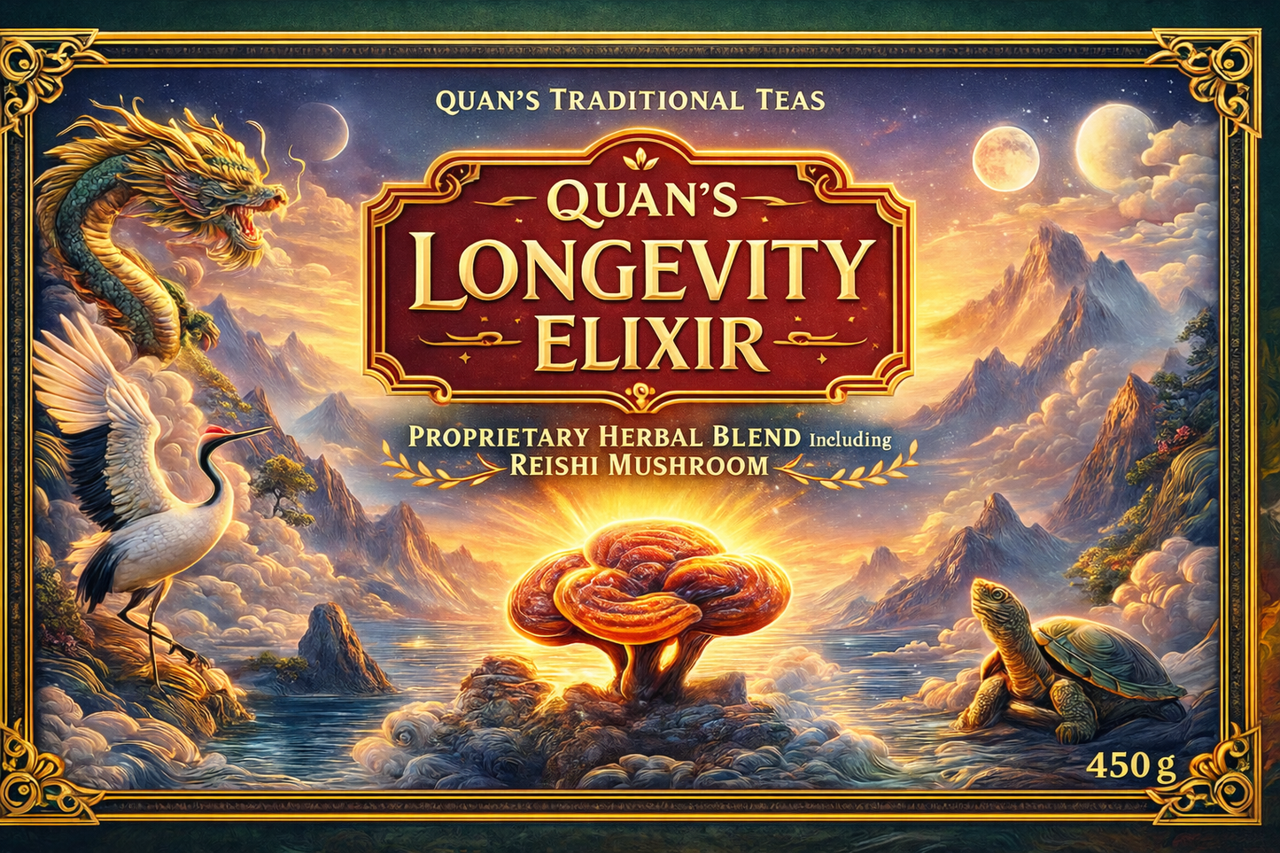 Quan’s Longevity Elixir - Daily Vitality, Recovery & Rejuvenation Tea - 1 lb